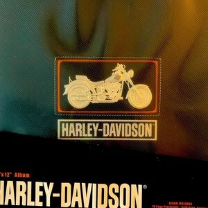 HARLEY DAVIDSON LEATHER PHOTO ALBUM W DECORATIONS